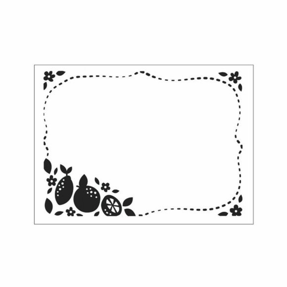 Darice Embossing Folder Citrus Border Scrapbook Paper Crafts Card Making
